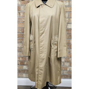 Burberry's Single-Breasted Straight Silhouette Vintage Trench Coat Men S Women M